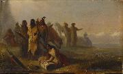 Alfred Jacob Miller Scene of Trappers and Indians Spain oil painting artist